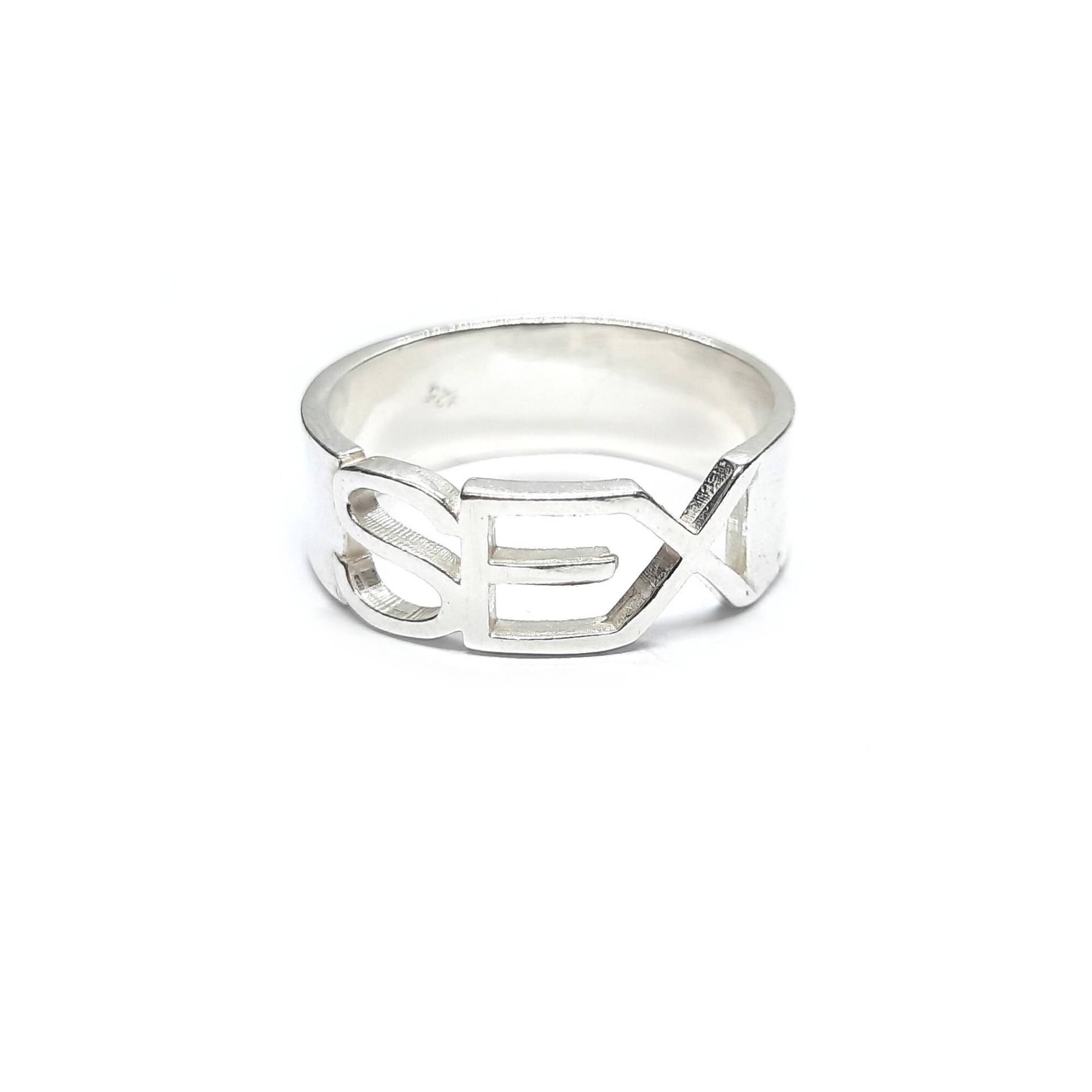 R001018 Silber Ring 925 Kreise von EmpressSilver