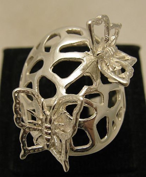R001026 Silber Ring 925 Schmetterling von EmpressSilver