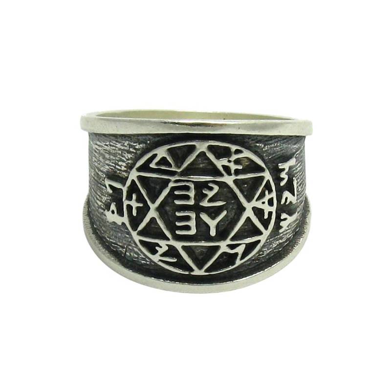 R001465 Silber 925 Keltisch Ring Hexagramm von EmpressSilver