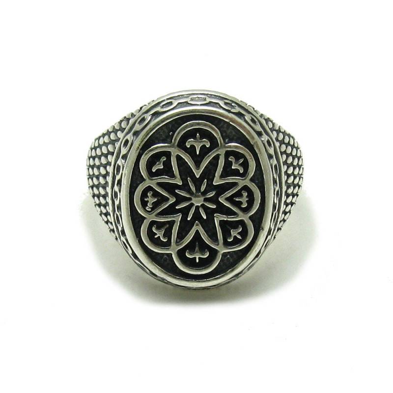 R001593 Sterling Silber Herren Ring 925 von EmpressSilver