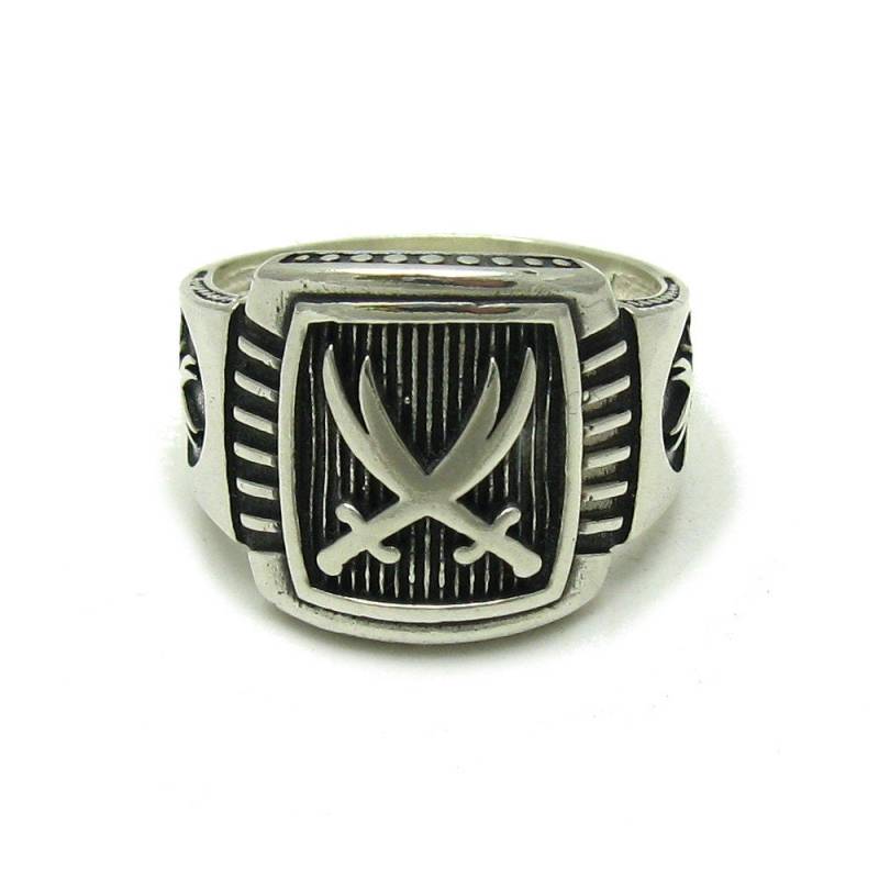 R001595 Sterling Silber Herren Ring 925 von EmpressSilver