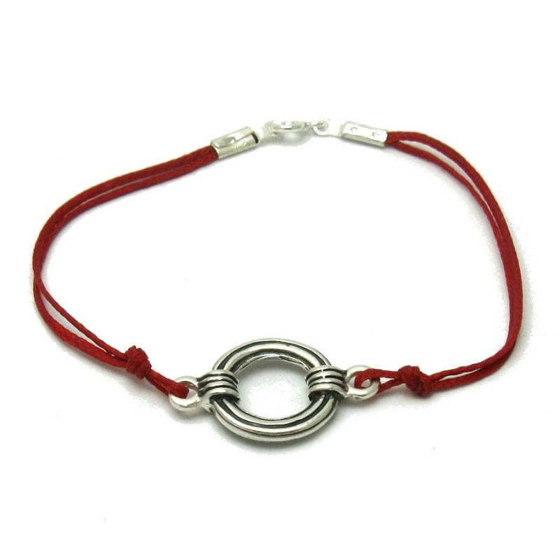 Silber Armband 925 B000169R Rote Schnur Silber Armband 925 B000169R Rote Schnur von EmpressSilver