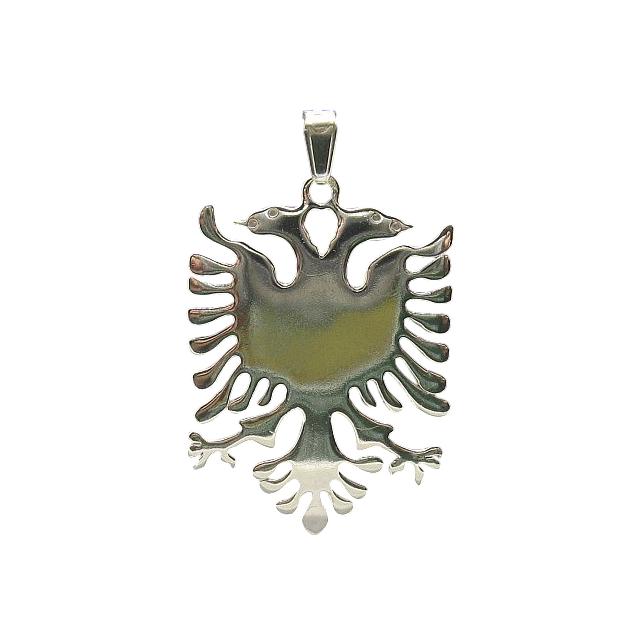 Sterling Silber Anhänger Doppelkopf Adler Solid Echtes Staped 925 Nickelfrei von EmpressSilver