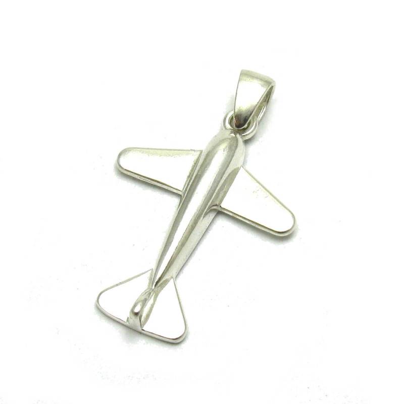 Sterling Silber Anhänger Flugzeug Solide Genuine Stamped 925 Nickel Frei von EmpressSilver