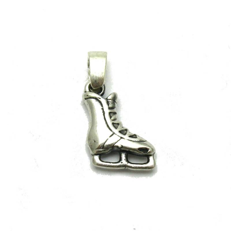 sterling Silber Anhänger Charm Schlittschuhe Solide Echte Hallmarked 925 Nickel Frei von EmpressSilver