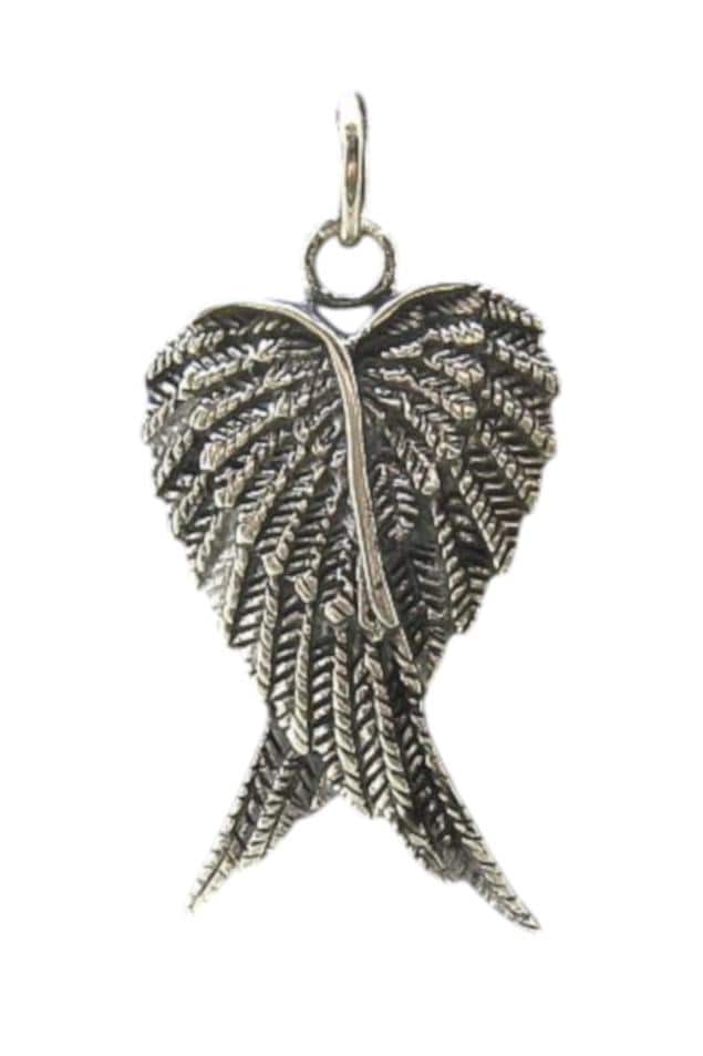 sterling Silber Anhänger Engelflügel Solide Echte Punziert 925 Nickelfrei von EmpressSilver