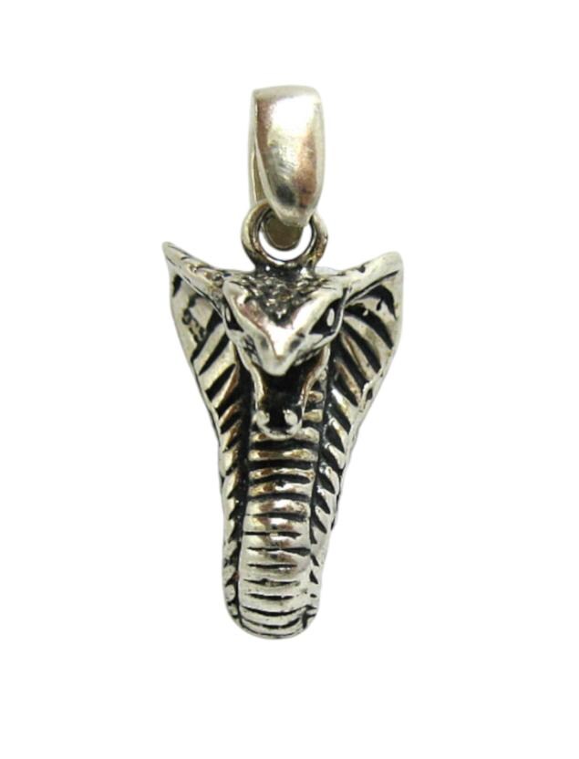 sterling Silber Anhänger Schlange Cobra Massiv Gestempelt 925 Nickel Frei von EmpressSilver