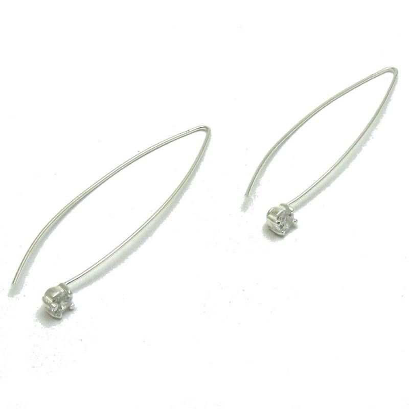sterling Silber Ohrringe Kz Solid 925 E000663 sterling Silber Ohrringe Kz Solid 925 E000663 von EmpressSilver