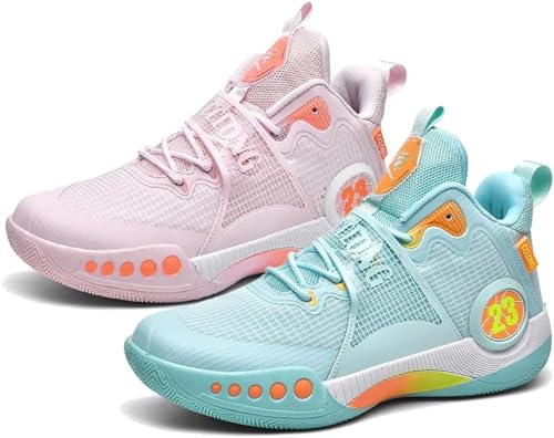 EmpressStride Atmungsaktive, leichte Herren-Basketballschuhe, rutschfeste Sport-Sneaker for professionelles Training und Freizeitkleidung(Beige1,40 EU) von EmpressStride