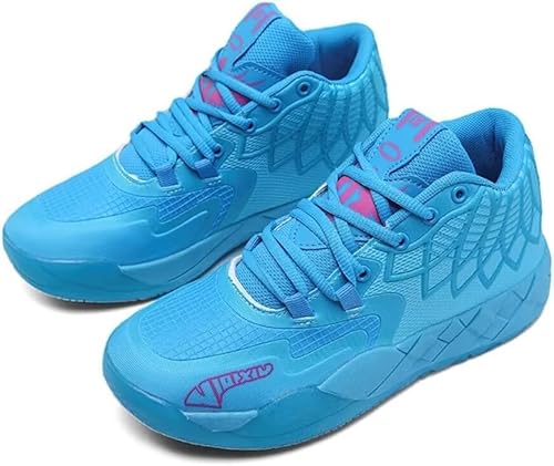 EmpressStride Atmungsaktive Mesh-Turnschuhe for Herren/Damen – Leichte, gepolsterte Workout-Sneaker mit Flügeldesign(Blue,45 EU) von EmpressStride