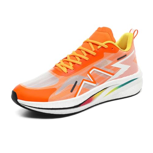 EmpressStride Herren-Basketballschuhe | Leichte Laufschuhe for Herren, atmungsaktive Gym Workout Sneakers mit Dämpfung for Training, Joggen(Yellow,39 EU) von EmpressStride