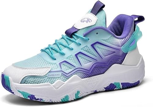 EmpressStride Trendige Basketballschuhe for Herren – Leichte Atmungsaktivität, Flexibler Halt und stylischer Look for das Spiel auf dem Court und der Straße(Purple,39 EU) von EmpressStride