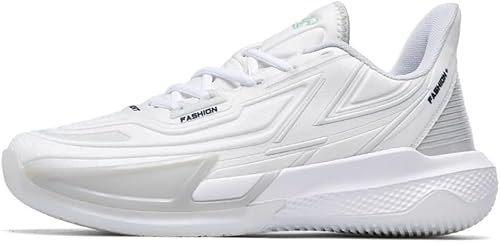 EmpressStride Trendige Basketballschuhe – rutschfest und mit gedämpftem Rückprall, atmungsaktive, leichte Unisex-Trainingsschuhe for Paare im Freien​(Featherwhite878,39 EU) von EmpressStride