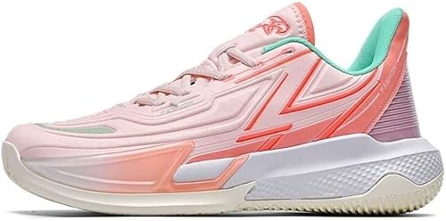 EmpressStride Trendige Basketballschuhe – rutschfest und mit gedämpftem Rückprall, atmungsaktive, leichte Unisex-Trainingsschuhe for Paare im Freien​(Pink878,39 EU) von EmpressStride