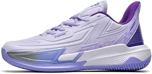EmpressStride Trendige Basketballschuhe – rutschfest und mit gedämpftem Rückprall, atmungsaktive, leichte Unisex-Trainingsschuhe for Paare im Freien​(Purplehangluo878,43 EU) von EmpressStride