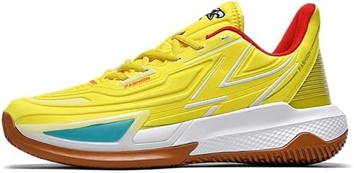 EmpressStride Trendige Basketballschuhe – rutschfest und mit gedämpftem Rückprall, atmungsaktive, leichte Unisex-Trainingsschuhe for Paare im Freien​(Yellow878,37 EU) von EmpressStride