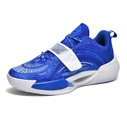 High-Top-Basketballschuhe for Herren – Premium-Griff und Dämpfung, sicherer Sitz for Training und Spiele, strapazierfähiges Sportschuhwerk(Blue-01,41 EU) von EmpressStride