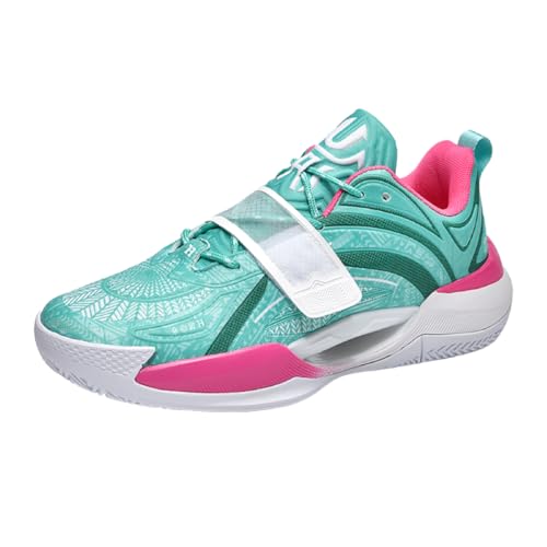 High-Top-Basketballschuhe for Herren – Premium-Griff und Dämpfung, sicherer Sitz for Training und Spiele, strapazierfähiges Sportschuhwerk(Green-01,45 EU) von EmpressStride