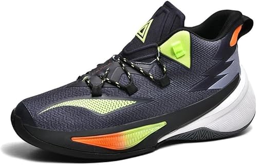 Professionelle Basketballschuhe Hochleistungsdämpfung Bequeme Passform Atmungsaktives Mesh EIN Muss for den Sport(Black,41 EU) von EmpressStride
