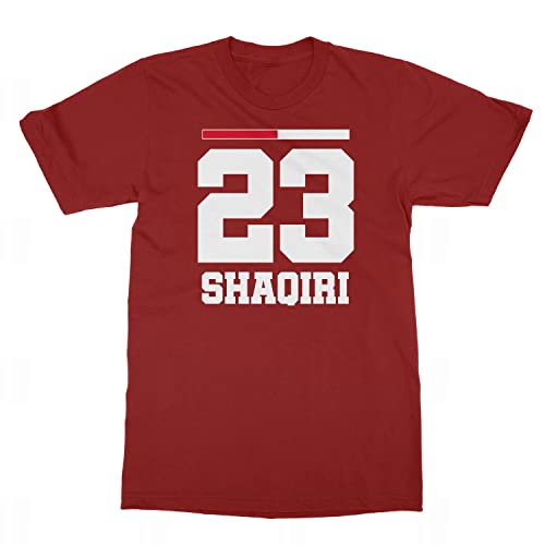 Swiss Sauf Jersey Shaqiri 23 Trikot des Nationalvereins Trend Unisex T-Shirt (Rot, Klein) von Emprime Baski