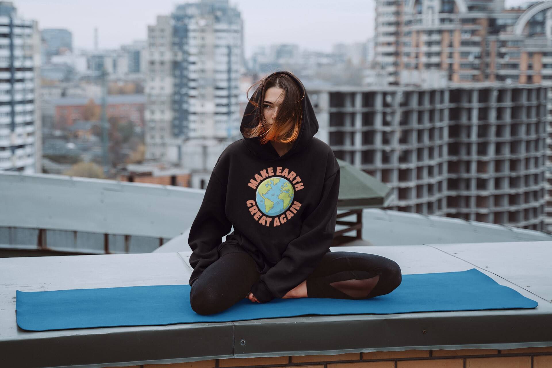 Machen Erde Wieder Unisex Hoodie, Vegan Vegan, Planet Erde, Pflanze Basiert, Bekleidung, Tierrechte, Tierliebhaber, Hoodie Machen Erde Wieder Unisex Hoodie, Vegan Vegan, Planet Erde, Pflanze Basiert, Bekleidung, Tierrechte, Tierliebhaber, Hoodie von EmptyCagesClothing