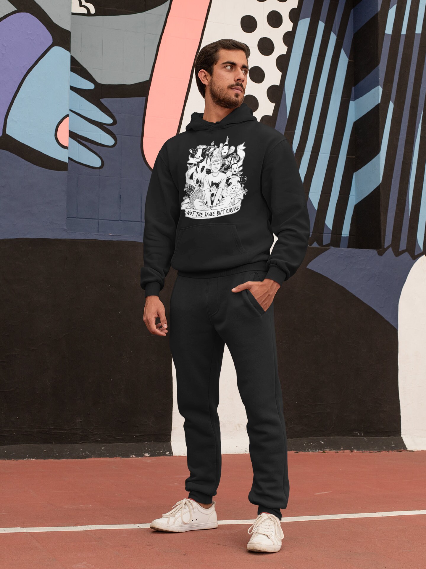 Nicht Die Gleiche Unisex Hoodie, Vegan Vegan, Tierbefreiung, Pflanzenbasis, Bekleidung, Tierrechte, Tierliebhaber Nicht Die Gleiche Unisex Hoodie, Vegan Vegan, Tierbefreiung, Pflanzenbasis, Bekleidung, Tierrechte, Tierliebhaber von EmptyCagesClothing