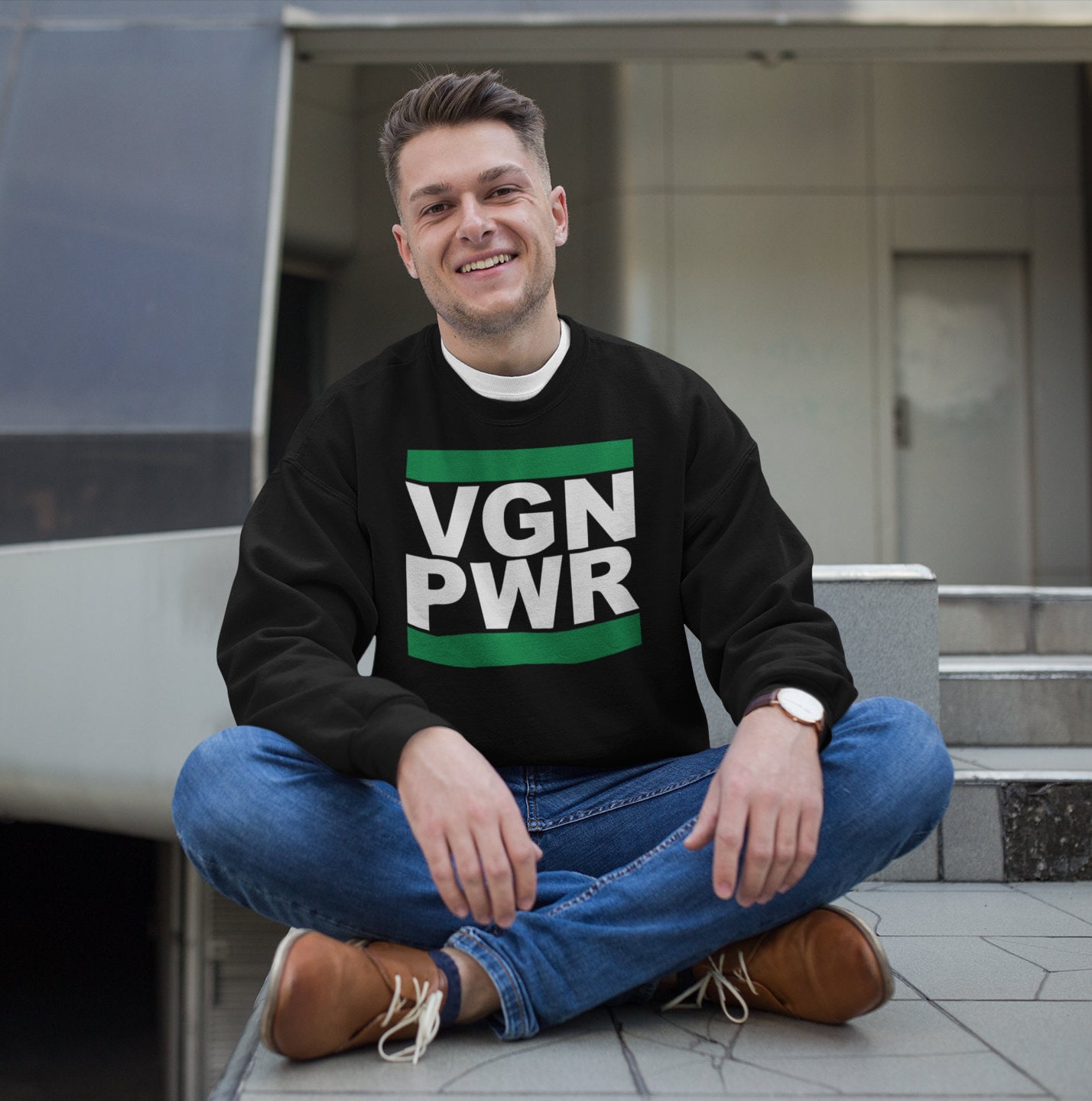 Vegan Eis Power Unisex Rundhals Sweatshirt, Veganismus, Veganbekleidung, Tierrechte, Tierliebhaber, Sweatshirt Vegan Eis Power Unisex Rundhals Sweatshirt, Veganismus, Veganbekleidung, Tierrechte, Tierliebhaber, Sweatshirt von EmptyCagesClothing