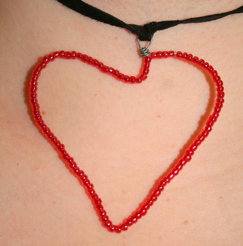 Rotes Herz Anhänger Rotes Herz Anhänger von EmptyHeartCreations