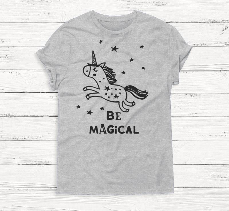 Be Magical Shirt - Einhorn Feen T-Shirt Unisex Grafik Humor Lustiges von Emtizee
