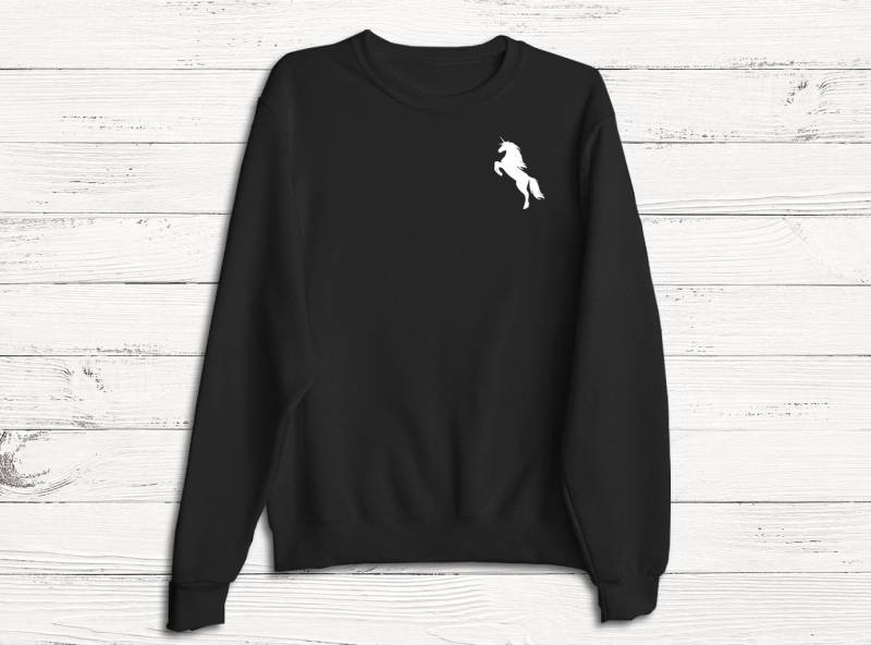 Einhorn - Fairy Magic Fantasy Pullover Sweatshirt Nerdy Geek Sweater Damen Crewneck Herren Fleece T-Shirts Hipster Unisex von Emtizee