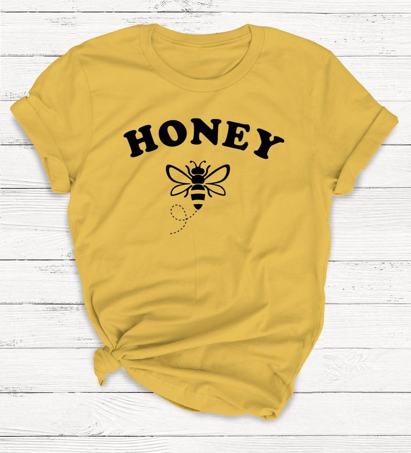 Honey Bee T-Shirt, Ringgesponnene Baumwolle, Save The Bees von Emtizee