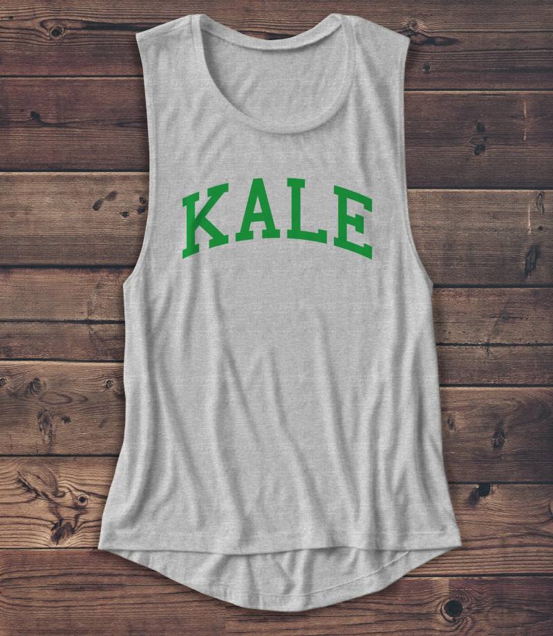 Kale Shirt - Damen Muskel Yale Ivy League University College Essen Lustiges Humor von Emtizee