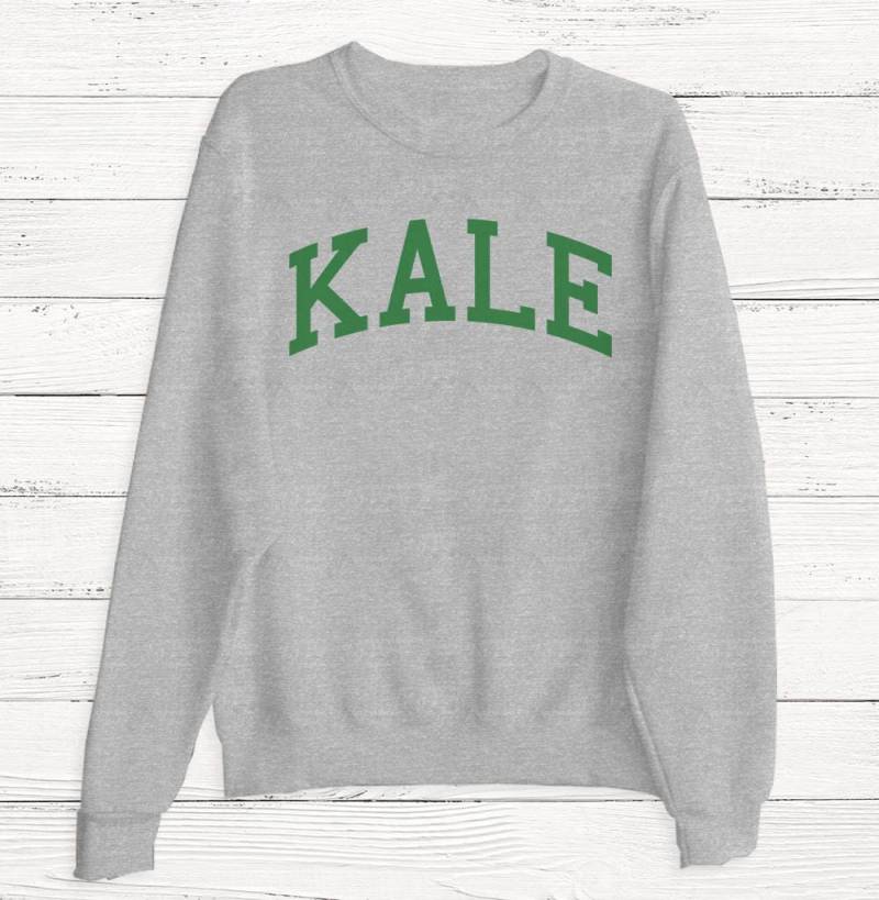 Kale Sweatshirt - Kale Shirt Damen Pullover Yale Ivy League University College Essen Grafik Lustig Humor von Emtizee