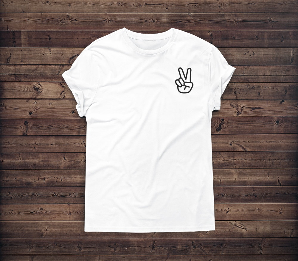 Peace Hand - Liebe Grafik Tees Protest Ruth Bader von Emtizee