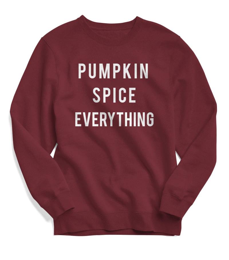 Pumpkin Spice Alles Sweatshirt - Herbst Fleece Pullover von Emtizee