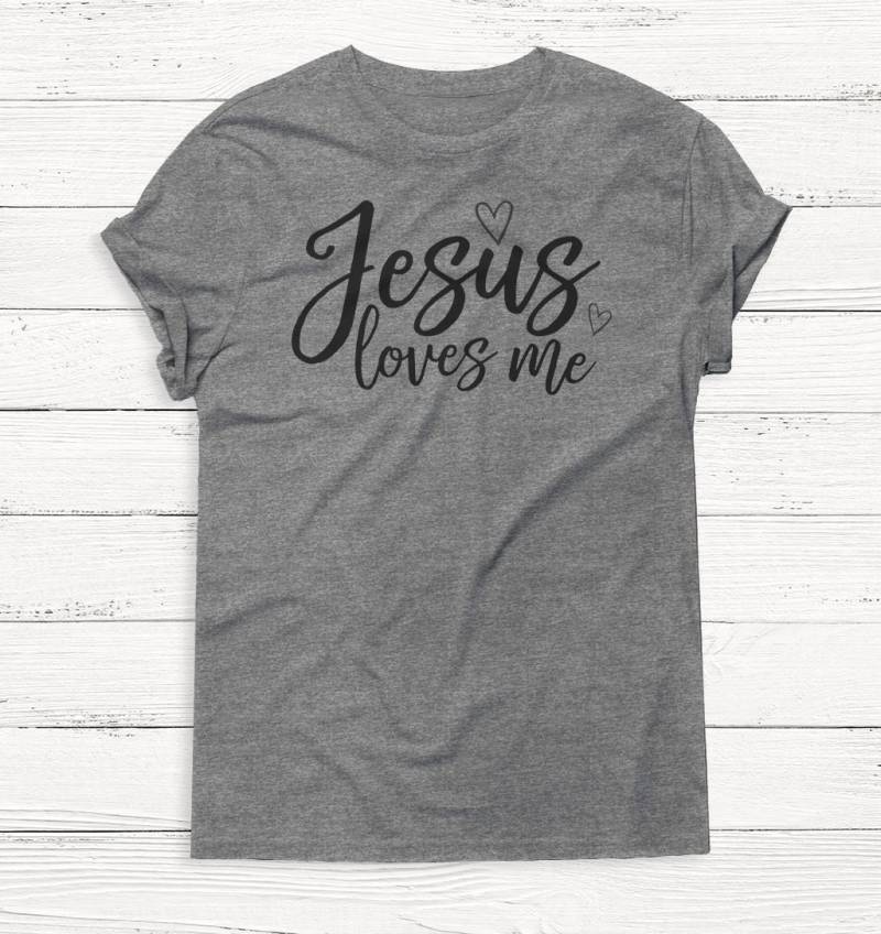 Sale Jesus Liebt Mich - Ostern Gott Christliches Shirt Anbetung Grafik-T-Shirt Crewneck Unisex-T-Shirt Kirche Religion von Emtizee