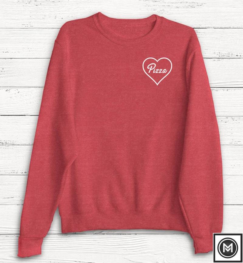 Valentinstag Sweatshirt - Pizza Shirt Love Lustiges Essen Anti Humor Amor von Emtizee