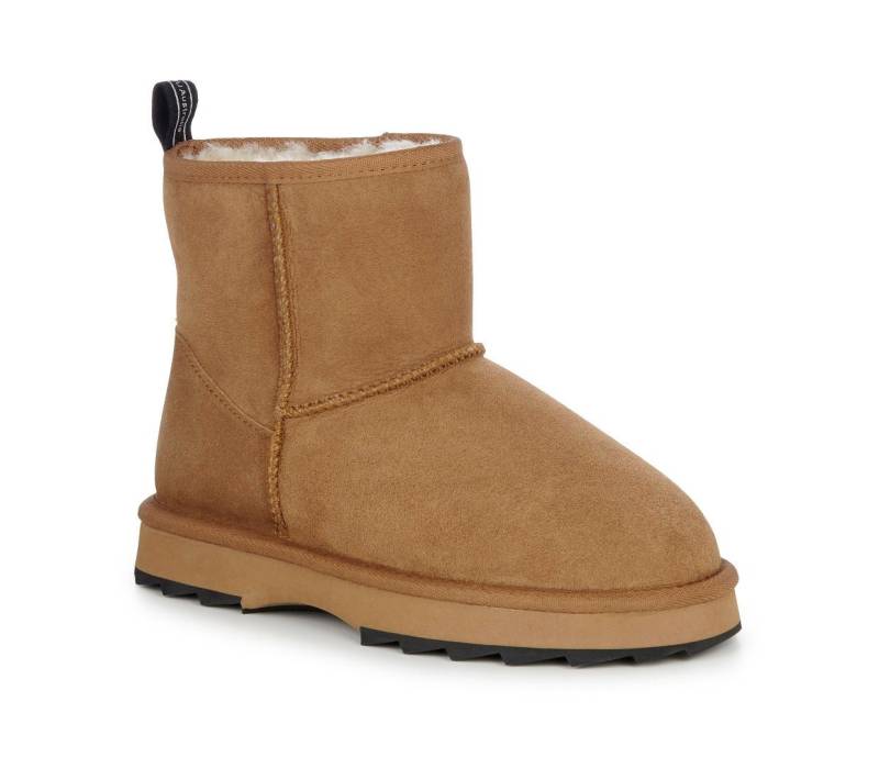 Emu Australia Sharky Mini (Schafsfell, gezähnte Gummiaußensohle) braun Damen Winterstiefel von Emu Australia