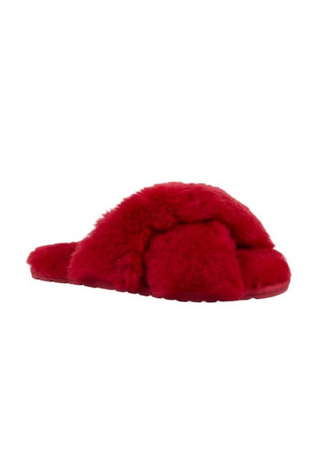Emu Australia Slipper Mayberry (100% Schaffell) rot Damen Hausschuh von Emu Australia