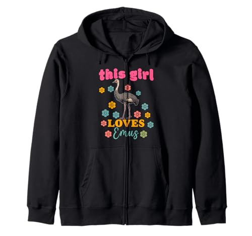 Dieses Mädchen liebt Emus Bird Lustiges Emu-Haustier für Frauen Kapuzenjacke Dieses Mädchen liebt Emus Bird Lustiges Emu-Haustier für Frauen Kapuzenjacke von Emus Bird Merchandise