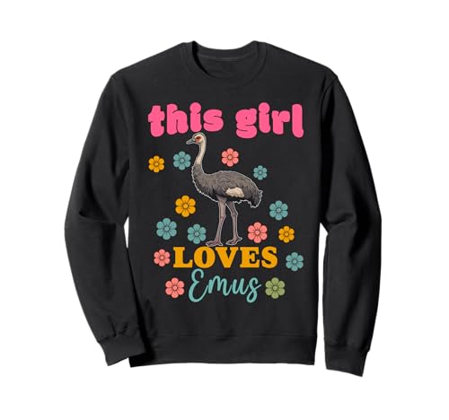 Dieses Mädchen liebt Emus Bird Lustiges Emu-Haustier für Frauen Sweatshirt Dieses Mädchen liebt Emus Bird Lustiges Emu-Haustier für Frauen Sweatshirt von Emus Bird Merchandise