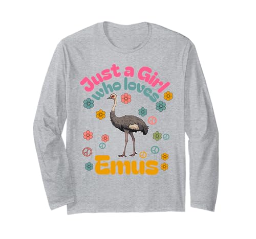 Emus Bird Funny Nur EIN Mädchen, das Emu liebt, Mama, Tochter, Nichte. Langarmshirt Emus Bird Funny Nur EIN Mädchen, das Emu liebt, Mama, Tochter, Nichte. Langarmshirt von Emus Bird Merchandise