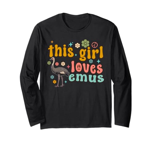 Emus Bird Funny Women: Dieses Mädchen liebt Emu, Mama, Tochter Langarmshirt Emus Bird Funny Women: Dieses Mädchen liebt Emu, Mama, Tochter Langarmshirt von Emus Bird Merchandise
