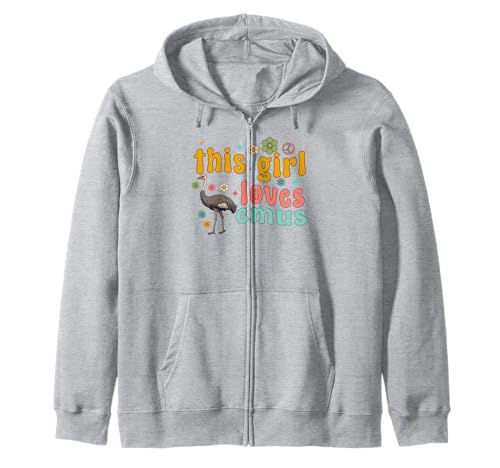 Emus Bird Lustige Frauen Dieses Mädchen liebt Emu-Vogelbeobachtung Kapuzenjacke Emus Bird Lustige Frauen Dieses Mädchen liebt Emu-Vogelbeobachtung Kapuzenjacke von Emus Bird Merchandise