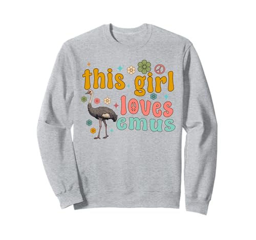 Emus Bird Lustige Frauen Dieses Mädchen liebt Emu-Vogelbeobachtung Sweatshirt Emus Bird Lustige Frauen Dieses Mädchen liebt Emu-Vogelbeobachtung Sweatshirt von Emus Bird Merchandise
