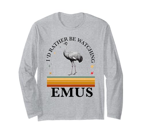 Emus Bird Lustige Männer Frauen Ich schaue Lieber Emu Langarmshirt Emus Bird Lustige Männer Frauen Ich schaue Lieber Emu Langarmshirt von Emus Bird Merchandise