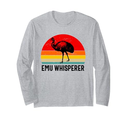 Emus Bird Lustiger Emu Whisperer für Damen und Herren Langarmshirt Emus Bird Lustiger Emu Whisperer für Damen und Herren Langarmshirt von Emus Bird Merchandise