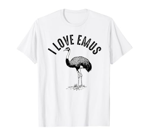 Ich Liebe Emus Bird Funny Herren Damen T-Shirt Ich Liebe Emus Bird Funny Herren Damen T-Shirt von Emus Bird Merchandise