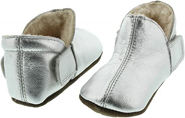 En Fant Hausschuhe aus Wolle silber von En Fant