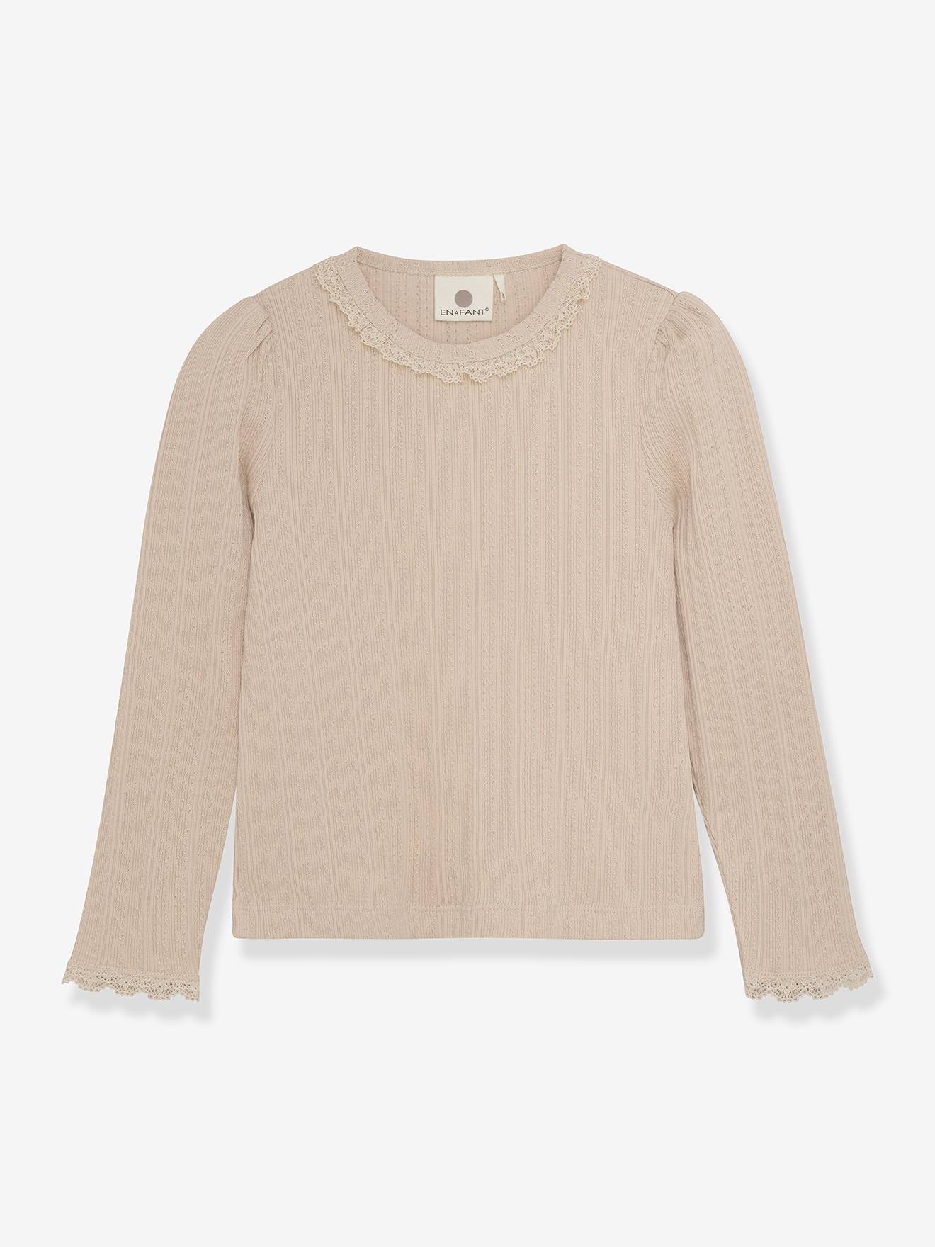Langarmshirt aus Pointelle-Jersey Mädchen En Fant puder von En Fant